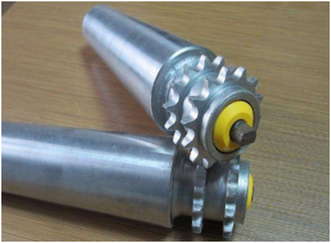 雙鏈輪動力輥筒